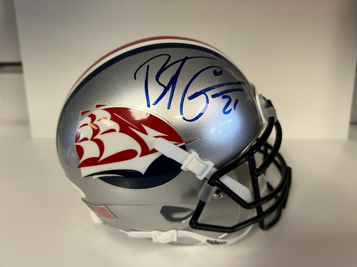 BRENT GRIMES COLLEGE SIGNED AUTOGRAPHED MINI HELMET JSA COA