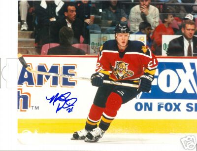 MARK PARRISH FLORIDA PANTHERS SIGNED 8X10 PHOTO W/COA