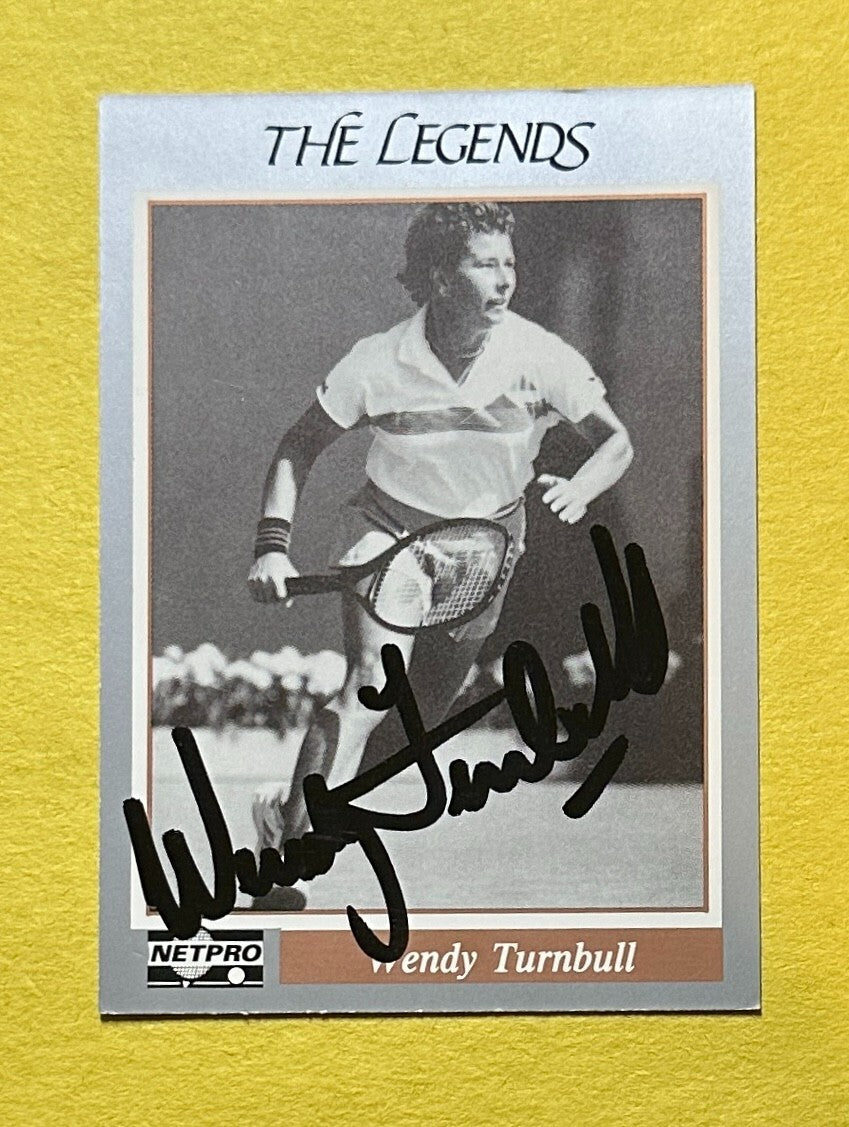 1991 NET PRO WENDY TURNBULL SIGNED AUTOGRAPH CARD W/ COA #11 TENNIS