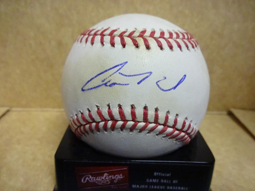 JON MELOAN A/S/INDIANS/DODGERS SIGNED M.L. BASEBALL W/COA