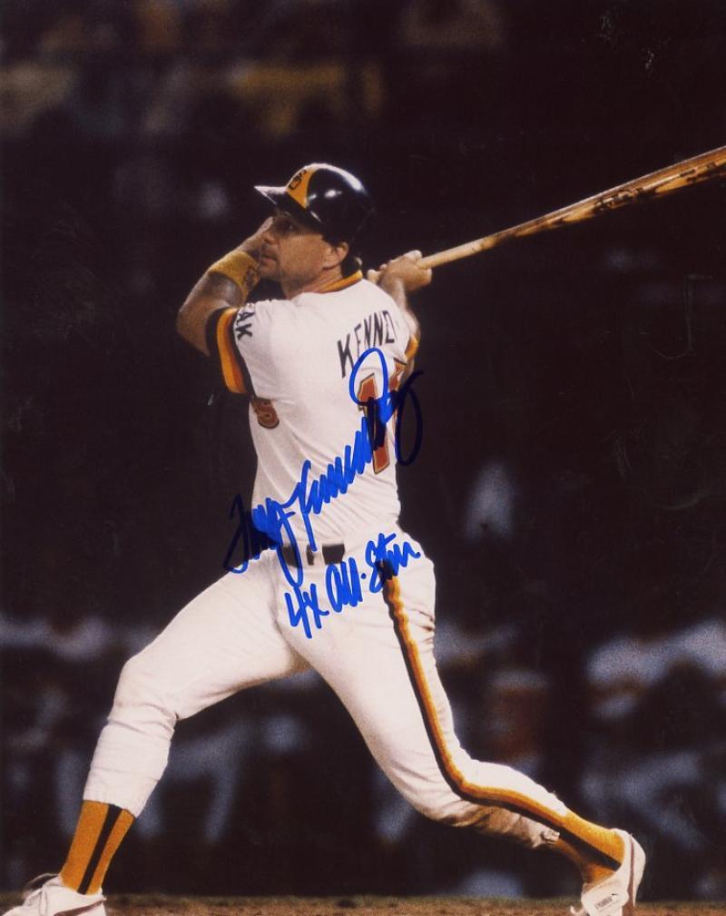TERRY KENNEDY SAN DIEGO PADRES SIGNED AUTOGRAPHED 4X ALL STAR 8X10 PHOTO W/COA
