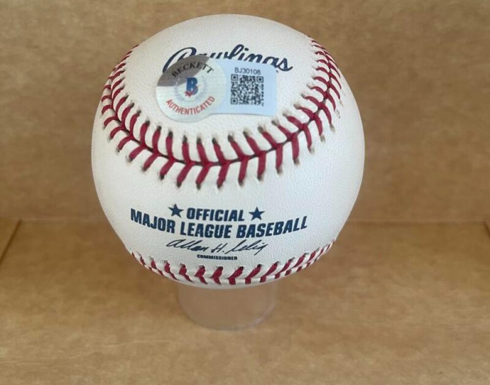 BILL PIERCE WHITE SOX SIGNED AUTOGRAPHED M.L. BASEBALL BECKETT AUTH