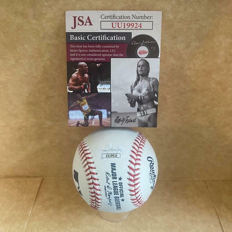 JARROD SALTALAMACCHIA BOSTON RED SOX 2013 WS CHAMPS SIGNED M.L. BASEBALL JSA UU1
