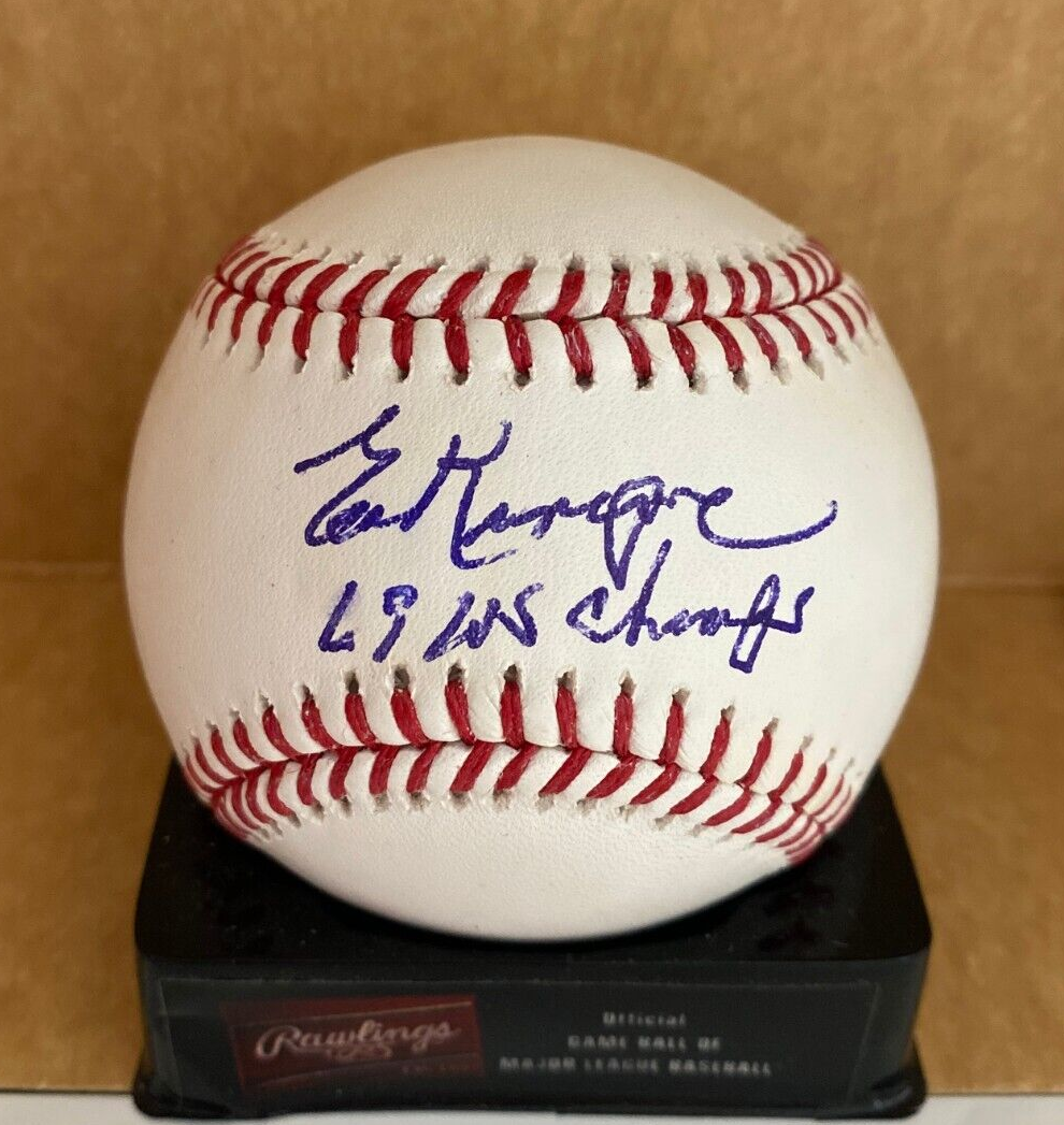ED KRANEPOOL METS 69 WS CHAMPS SIGNED AUTOGRAPHED M.L. BASEBALL BAS BECKETT **