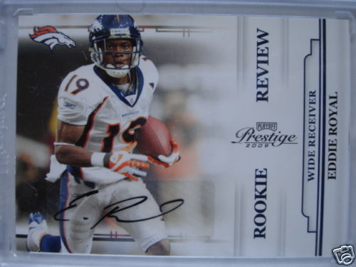 2009 09 PLAYOFF PRESTIGE EDDIE ROYAL *AUTO* #/100