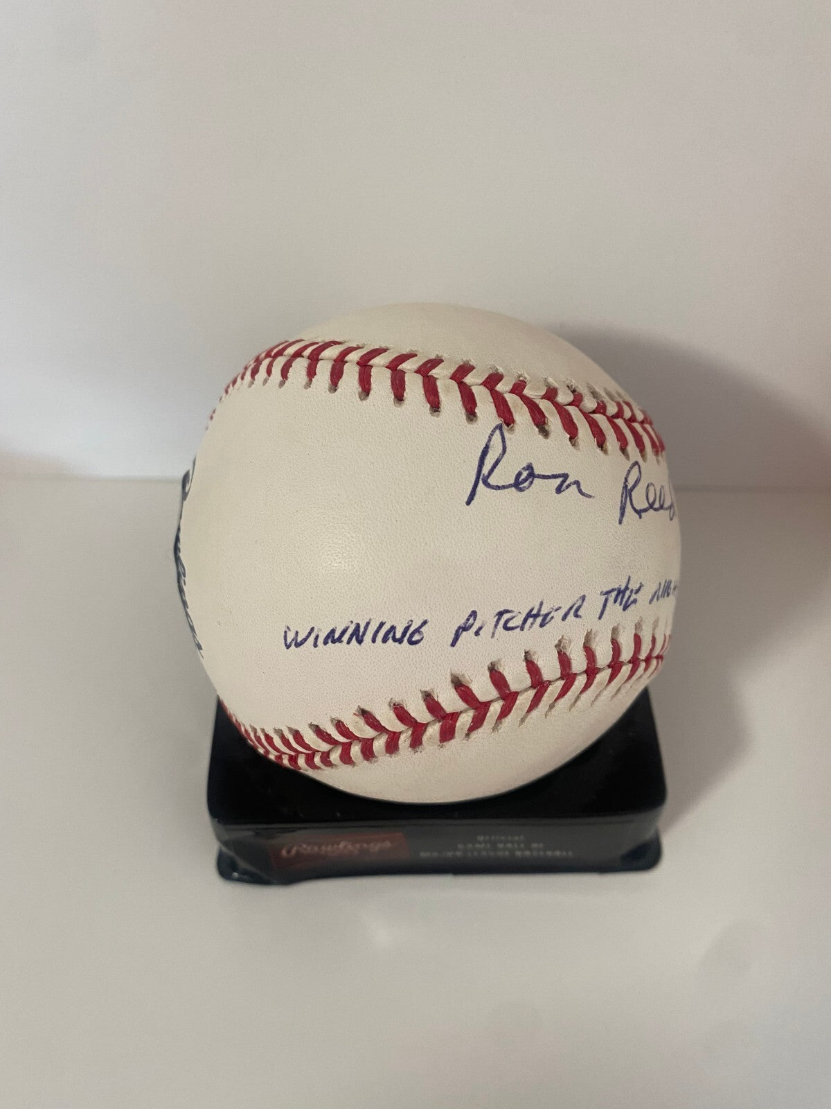 RON REED WINNING PITCHER AARON HIT #715 SIGNED AUTO M.L. BASEBALL BECKETT JSA