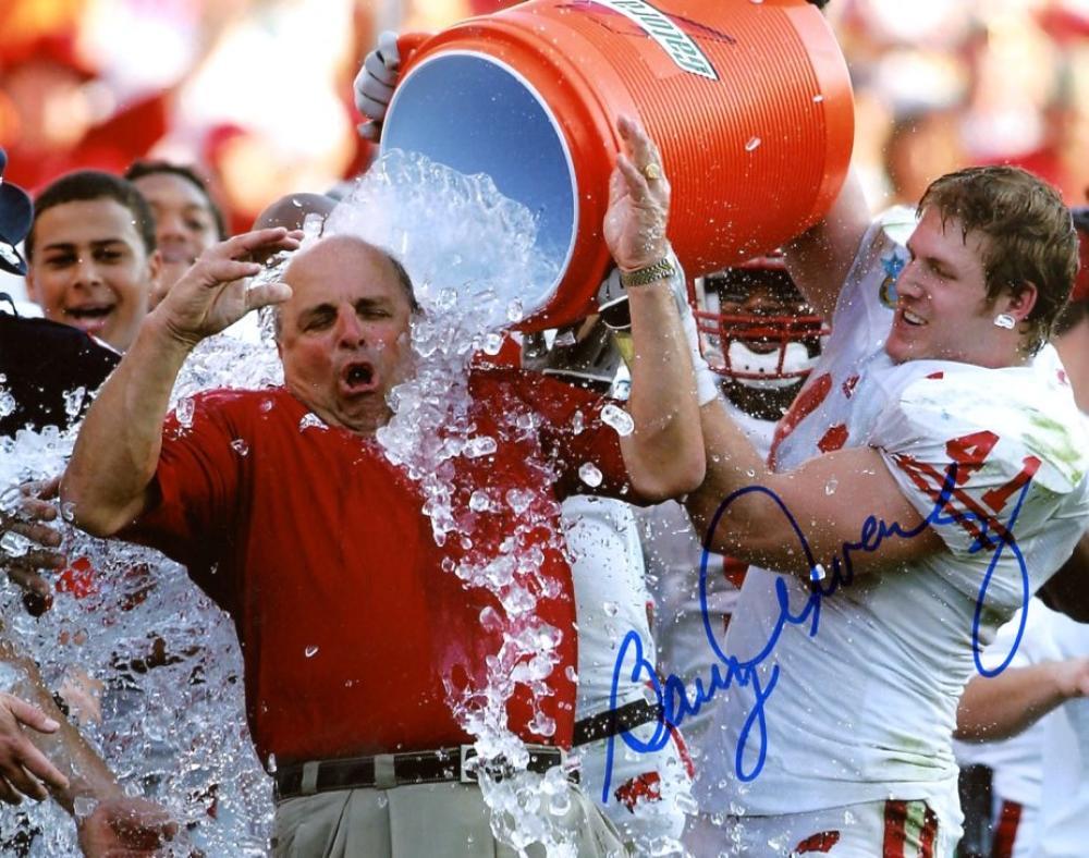 BARRY ALVAREZ GATORADE SIGNED AUTOGRAPHED 8X10 PHOTO W/COA