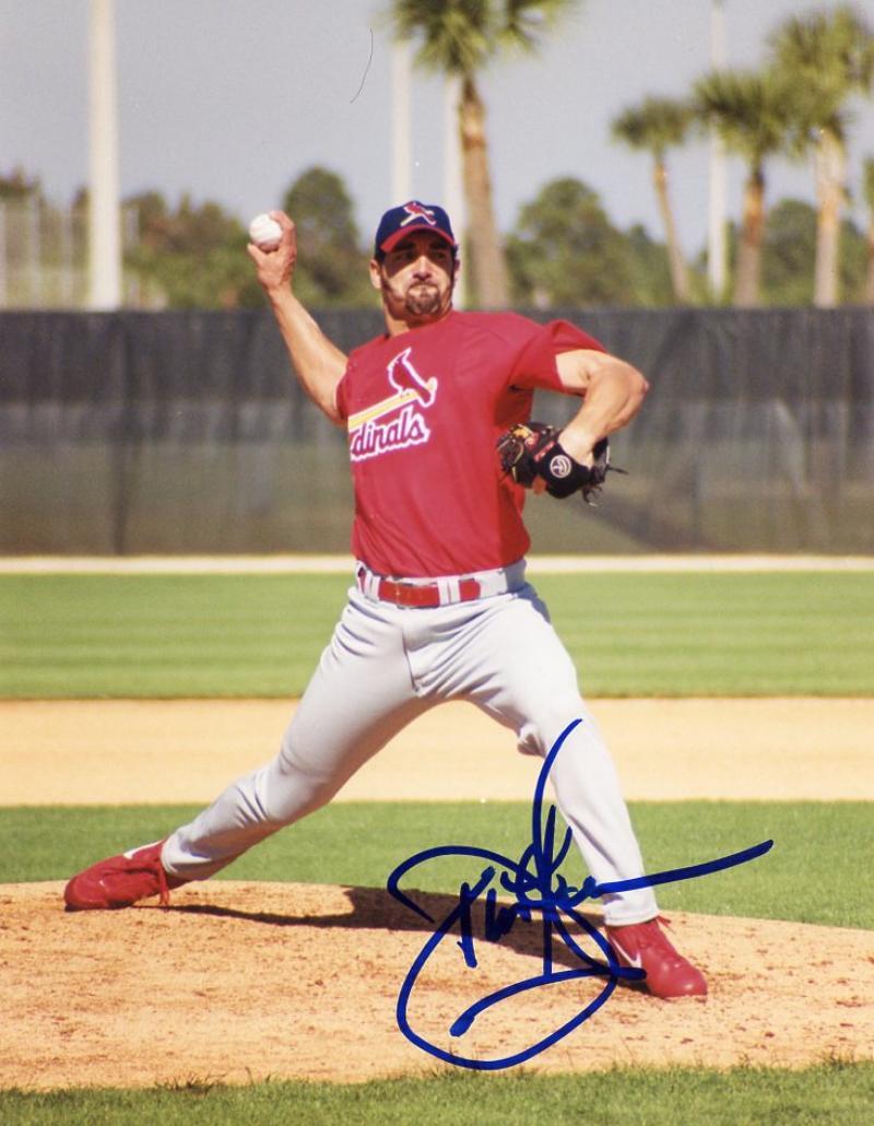 DUSTIN HERMANSON ST. LOUIS CARDINALS SIGNED AUTOGRAPHED 8X10 PHOTO W/COA 