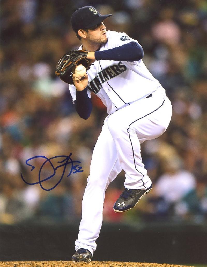 DOMINIC LEONE SEATTLE MARINERS SIGNED AUTOGRAPHED 8x10 PHOTO W/COA