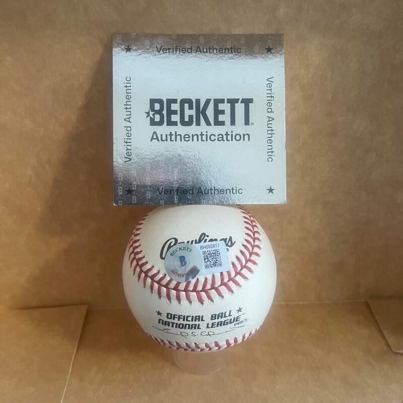FERGIE JENKINS CUBS HOF 91 SIGNED VINTAGE N.L. BASEBALL BAS AUTHENTICATED