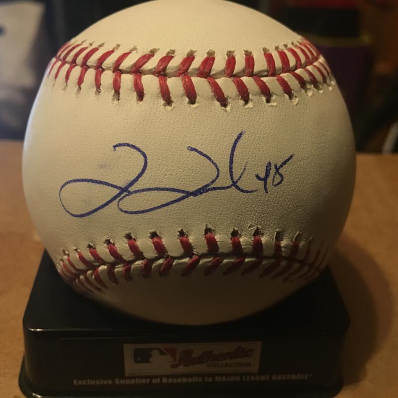 JIM JOHNSON ATLANTA BRAVES M.L. SIGNED BASEBALL W/COA