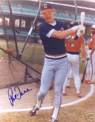 PAT TABLER CLEVELAND INDIANS SIGNED 8X10 PHOTO W/COA