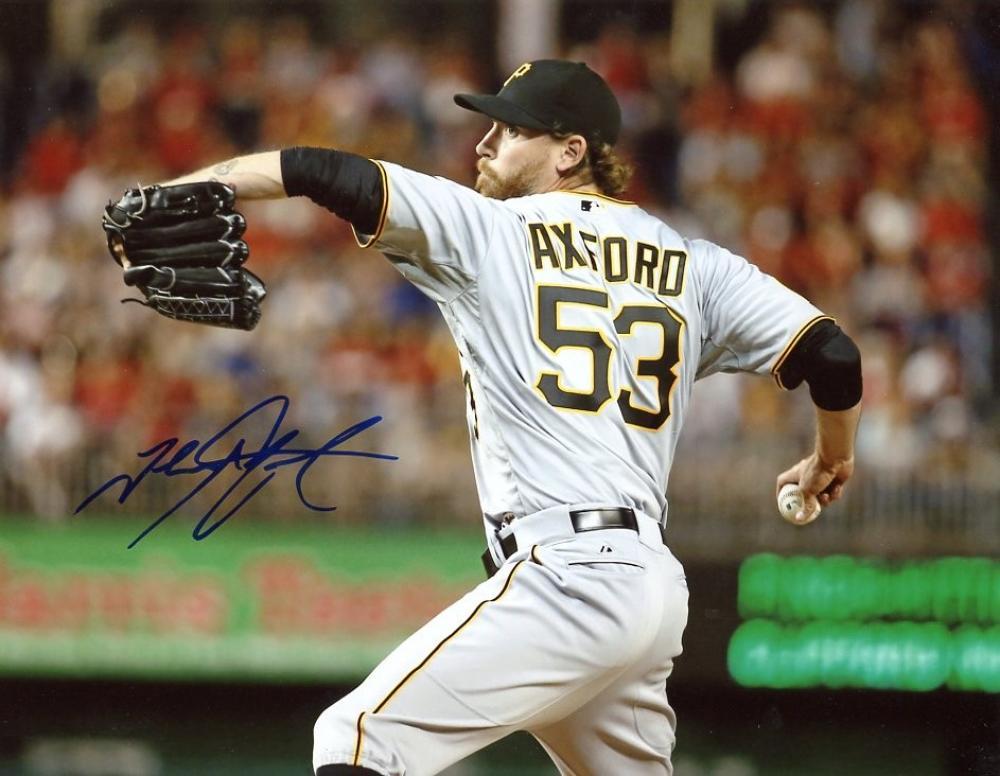 JOHN AXFORD PITTSBURGH PIRATES SIGNED AUTOGRAPHED 8X10 PHOTO W/COA 