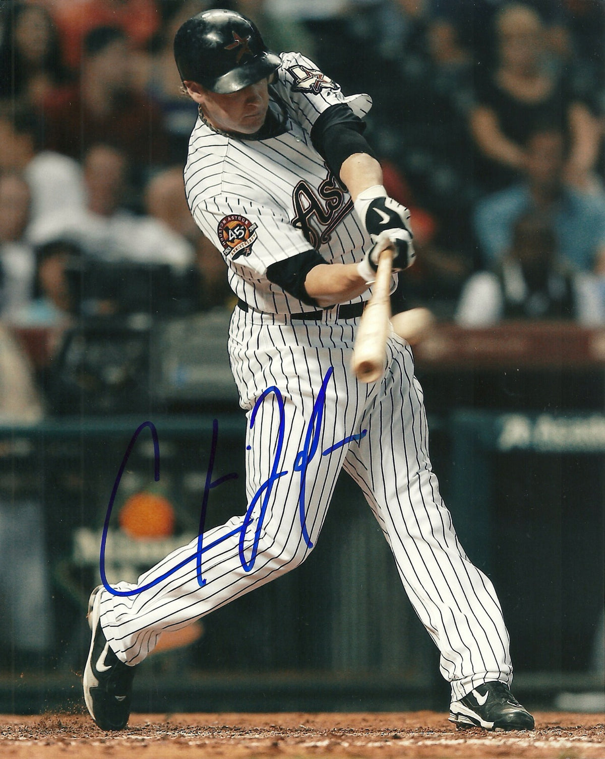 CHRIS JOHNSON HOUSTON ASTROS SIGNED AUTO 8x10 PHOTO W/COA