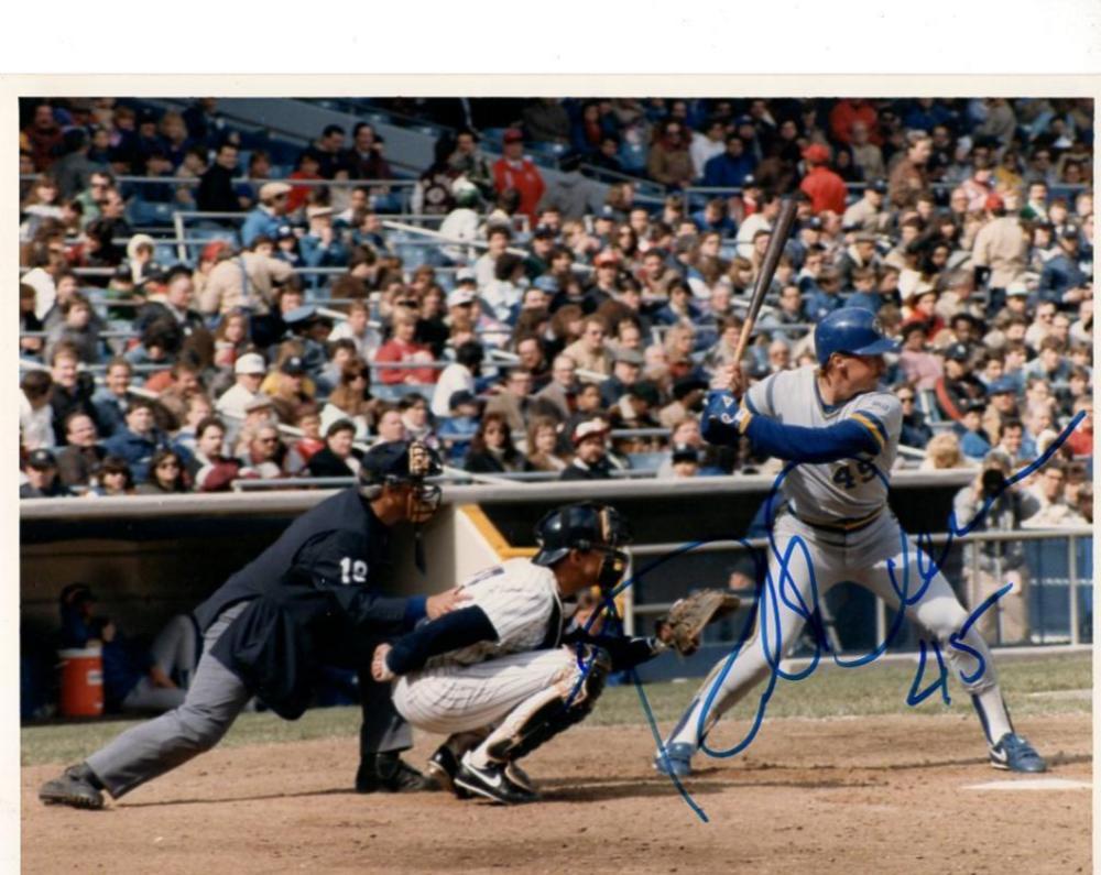 ROB DEER MILWAUKEE BREWERS SIGNED AUTOGRAPHED 8x10 PHOTO W/COA