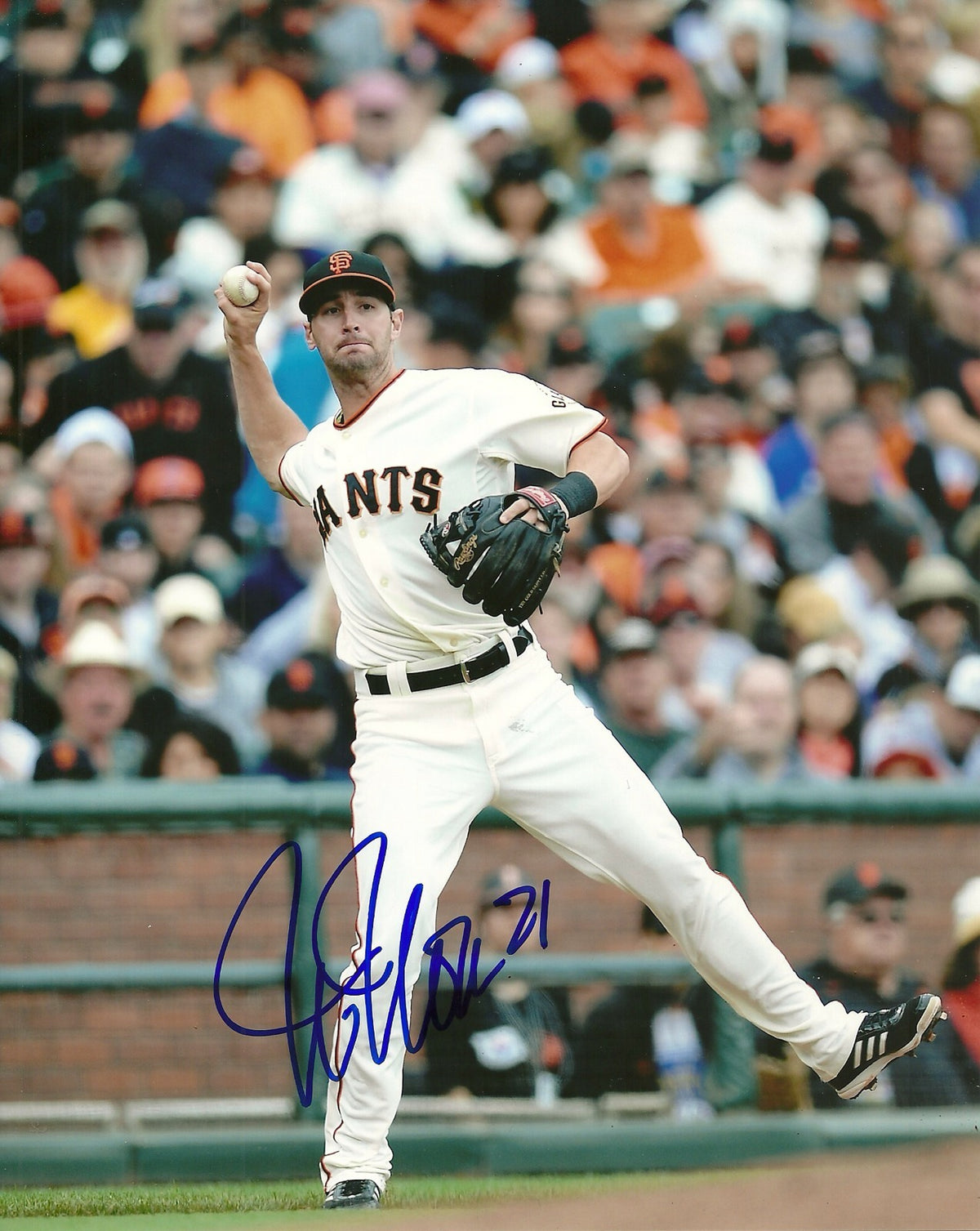 NICK NOONAN SAN FRANCISCO GIANTS SIGNED AUTOGRAPHED 8x10 PHOTO W/COA ACTION
