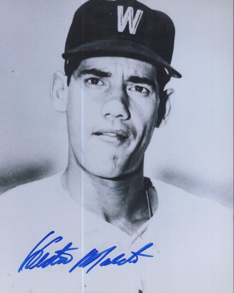 HECTOR MAESTRI WASHINGTON SENATORS SIGNED AUTOGRAPHED 8X10 PHOTO W/ COA 