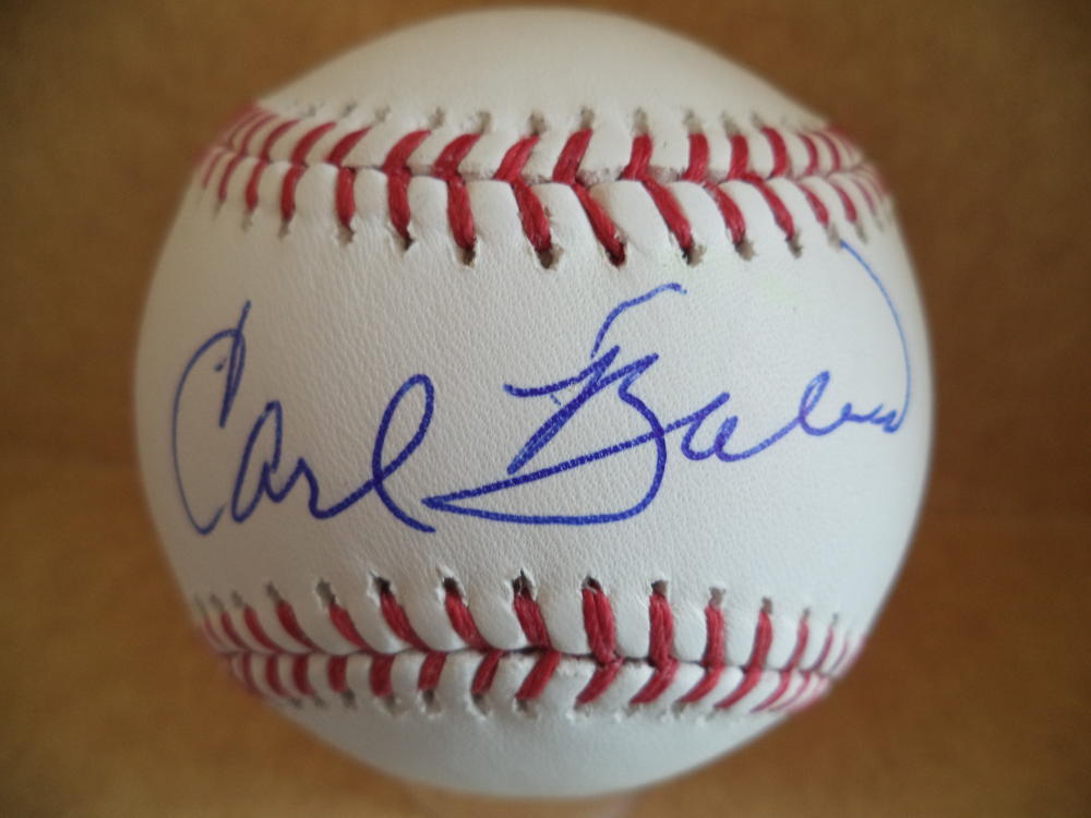 CARL BOLES SAN FRANCISCO GIANTS RARE SIGNED AUTOGRAPHED M.L. BASEBALL W/COA 