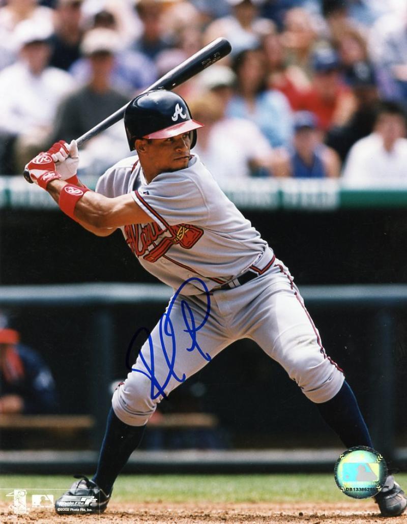 RAFAEL FURCAL ATLANTA BRAVES SIGNED AUTOGRAPHED 8X10 PHOTO W/COA 
