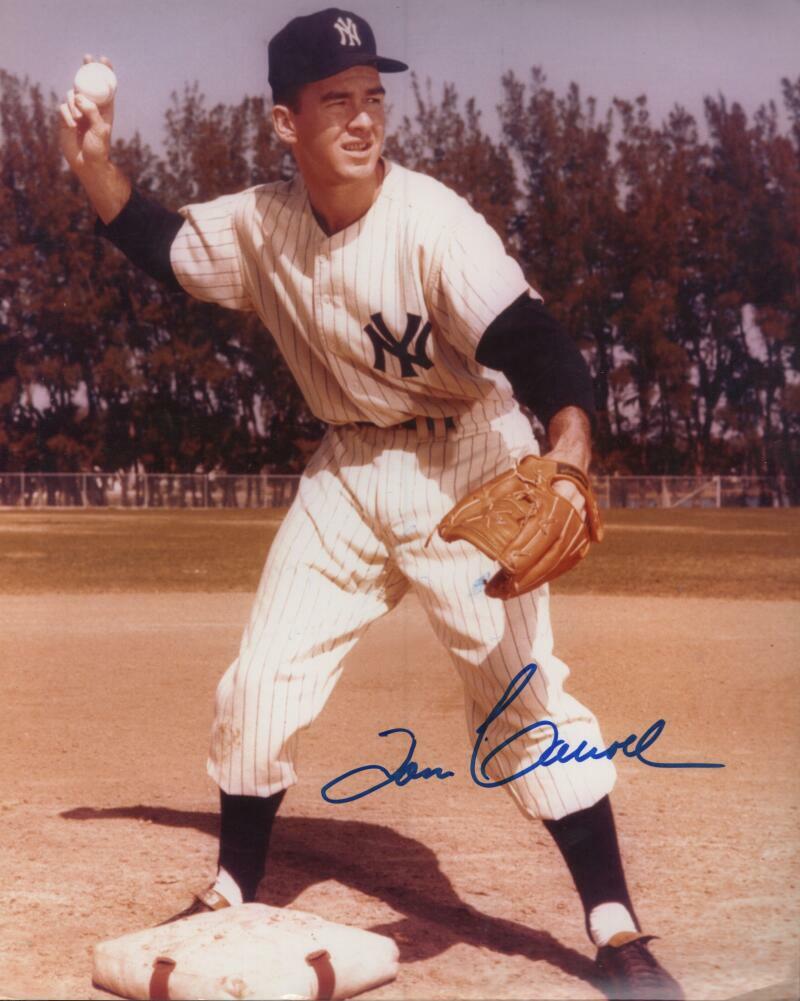 TOM CARROLL NEW YORK YANKEES   SIGNED AUTOGRAPHED 8X10 PHOTO W/ COA