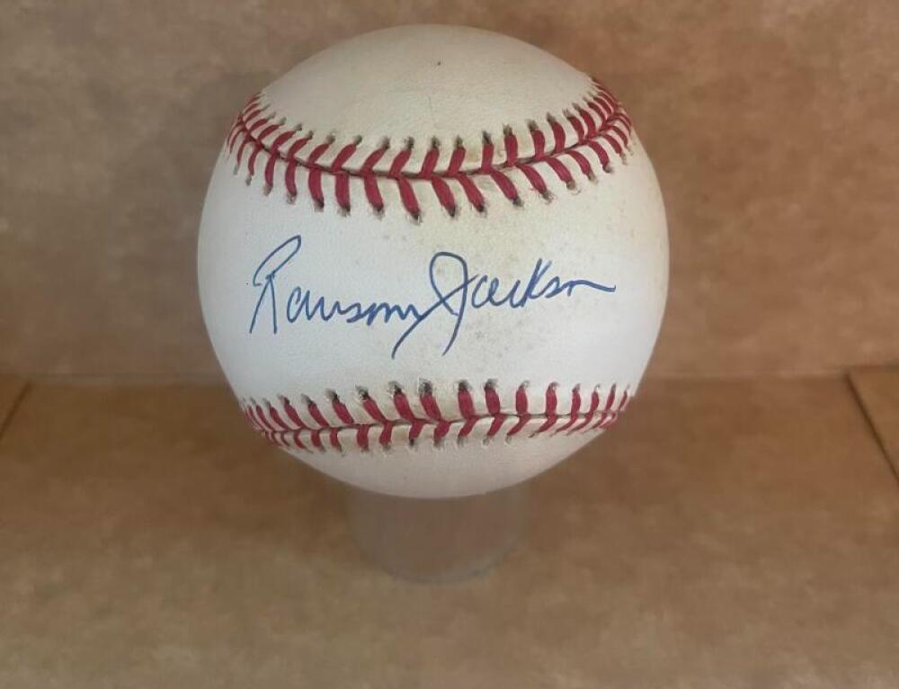 RANSOM JACKSON BROOKLYN DODGERS N.L SIGNED AUTO BASEBALL BECKETT AUTH