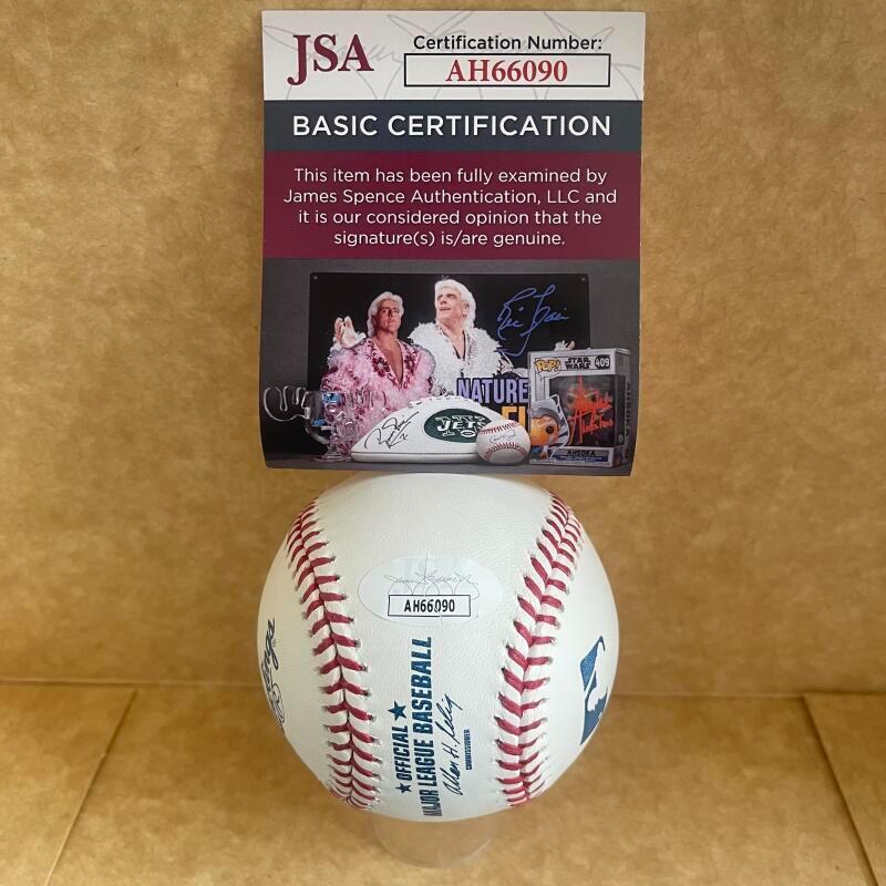 GEORGE HENDRICK 82 WS CHAMPS SIGNED AUTOGRAPHED M.L. BASEBALL JSA AH66090