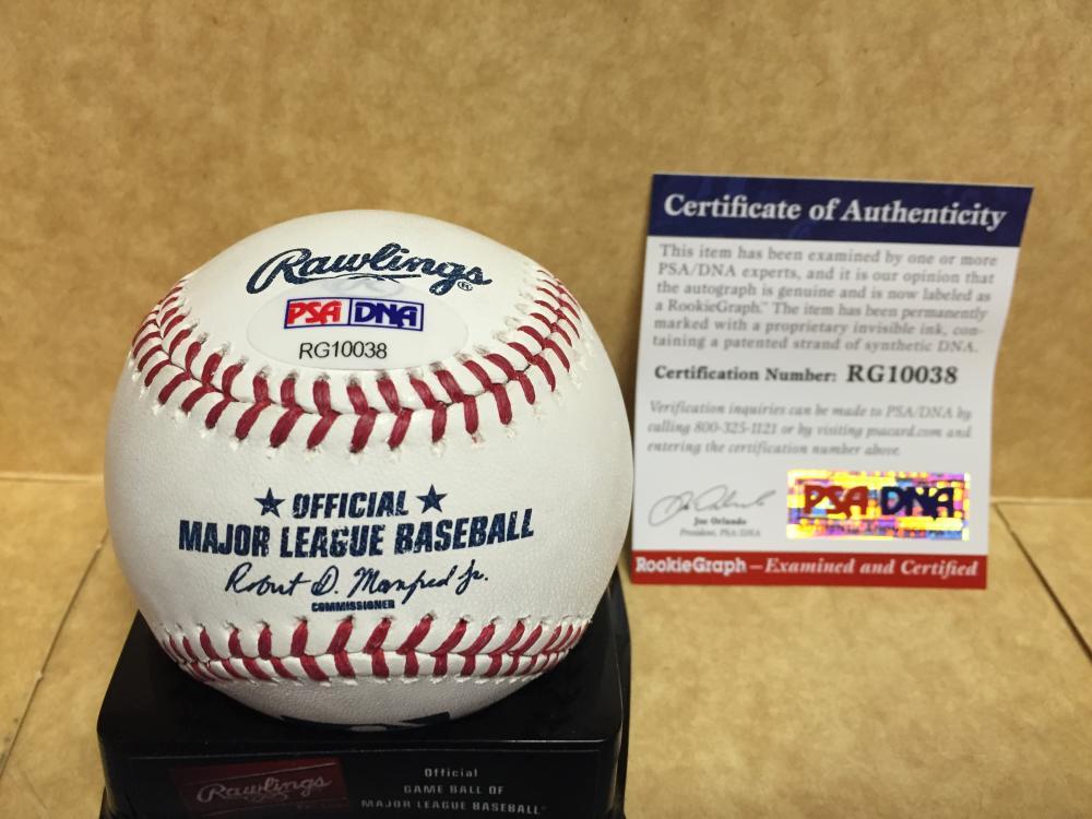 MICKEY MONIAK LETS GO PHILLIES ROOKIE GRAPH M.L BASEBALL PSA RG10038