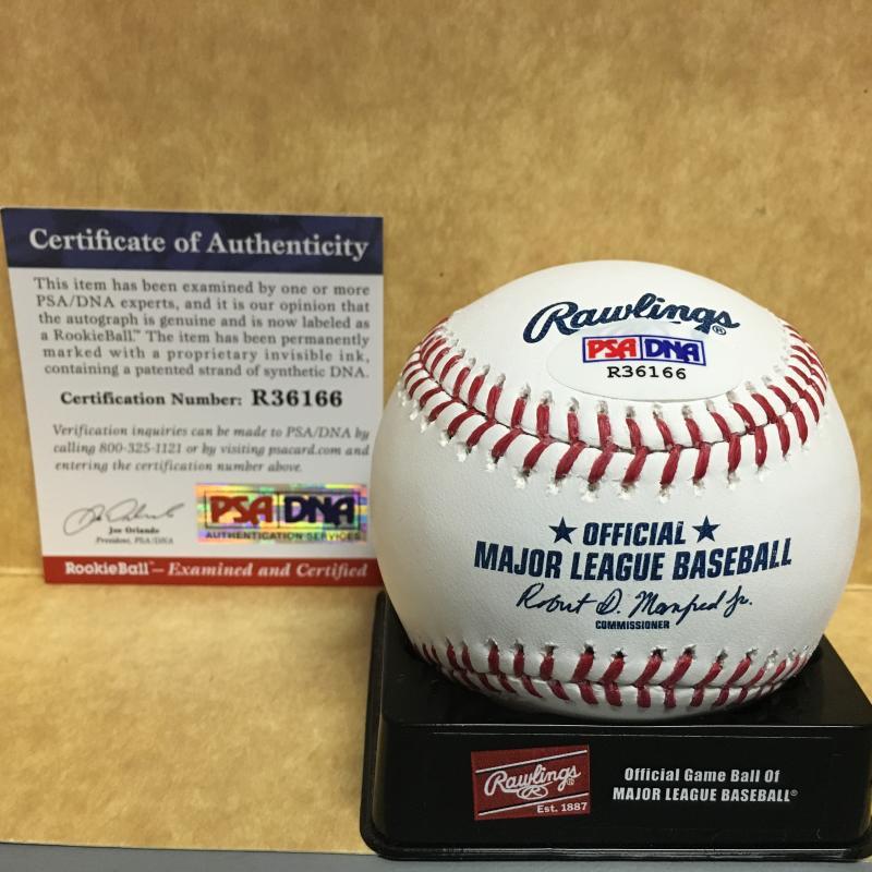 JHAILYN ORTIZ PHILADELPHIA PHILLIES M.L. SIGNED BASEBALL PSA R36166