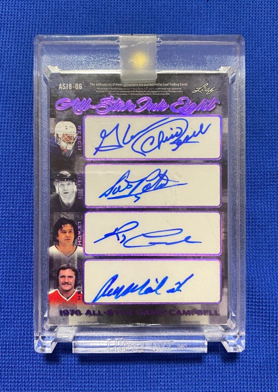 2019 LEAF SUPERLATIVE COLLECTION ALL-STAR INK EIGHT 1976 ALL-STAR GAME WALES 1/2