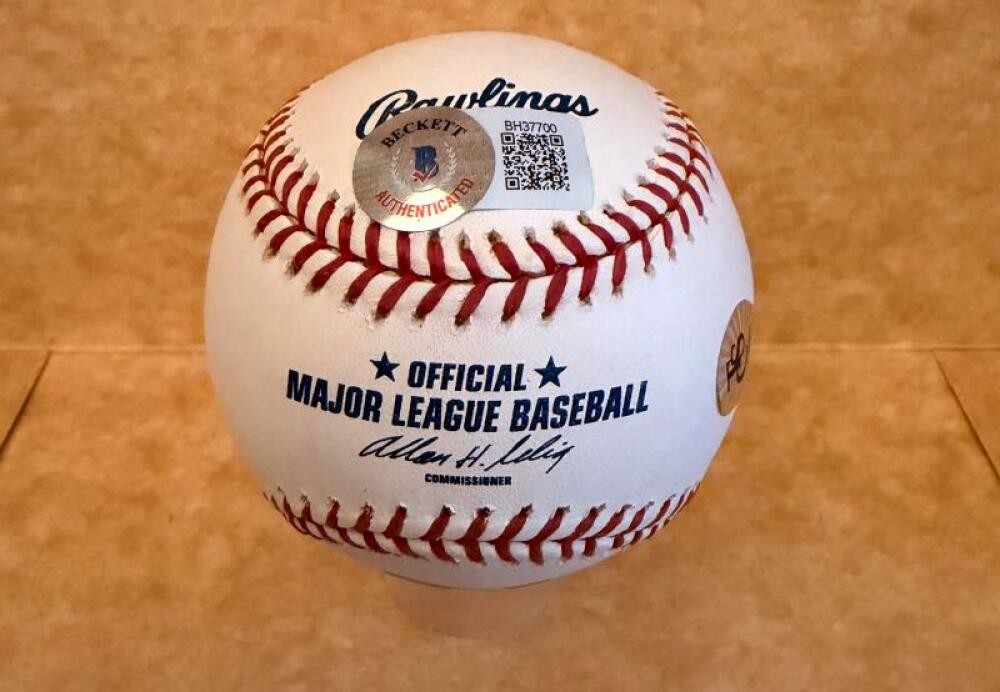 BRIAN ROBERTS #1 BALTIMORE ORIOLES SIGNED AUTOGRAPHED M.L. BASEBALL BECKETT AUTH