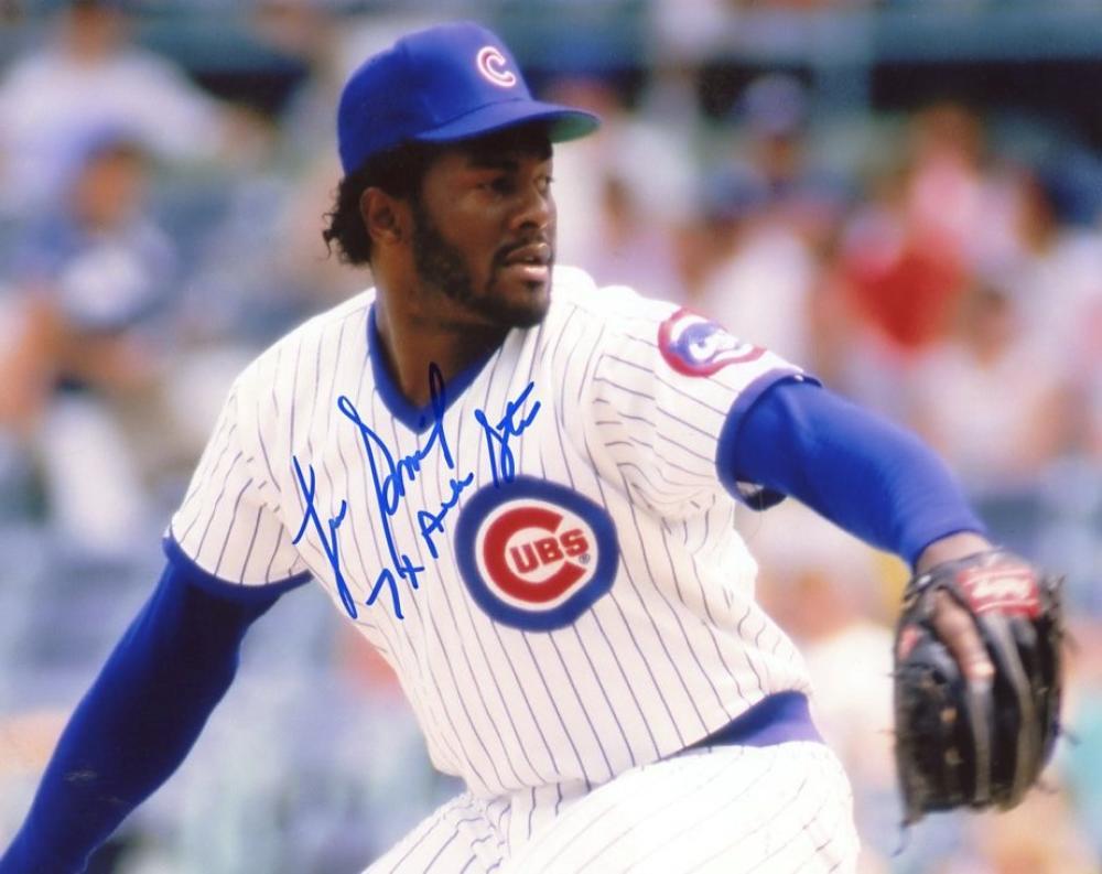 LEE SMITH CUBS 7X ALL STAR SIGNED AUTOGRAPHED 8X10 PHOTO W/COA