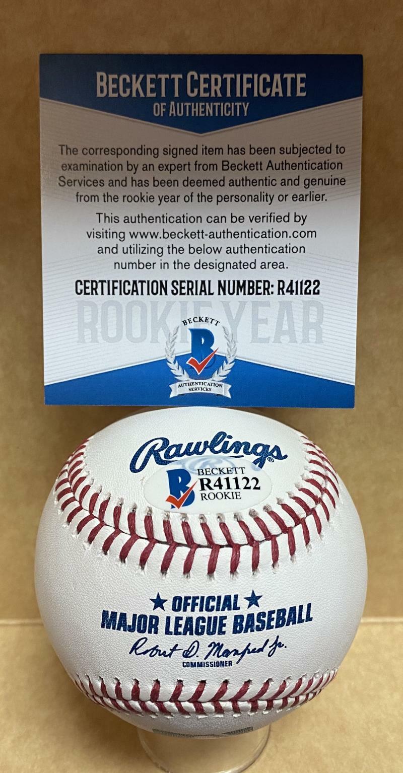 GREYSON JANISTA ATLANTA BRAVES SIGNED AUTOGRAPHED M.L. BECKETT R41122