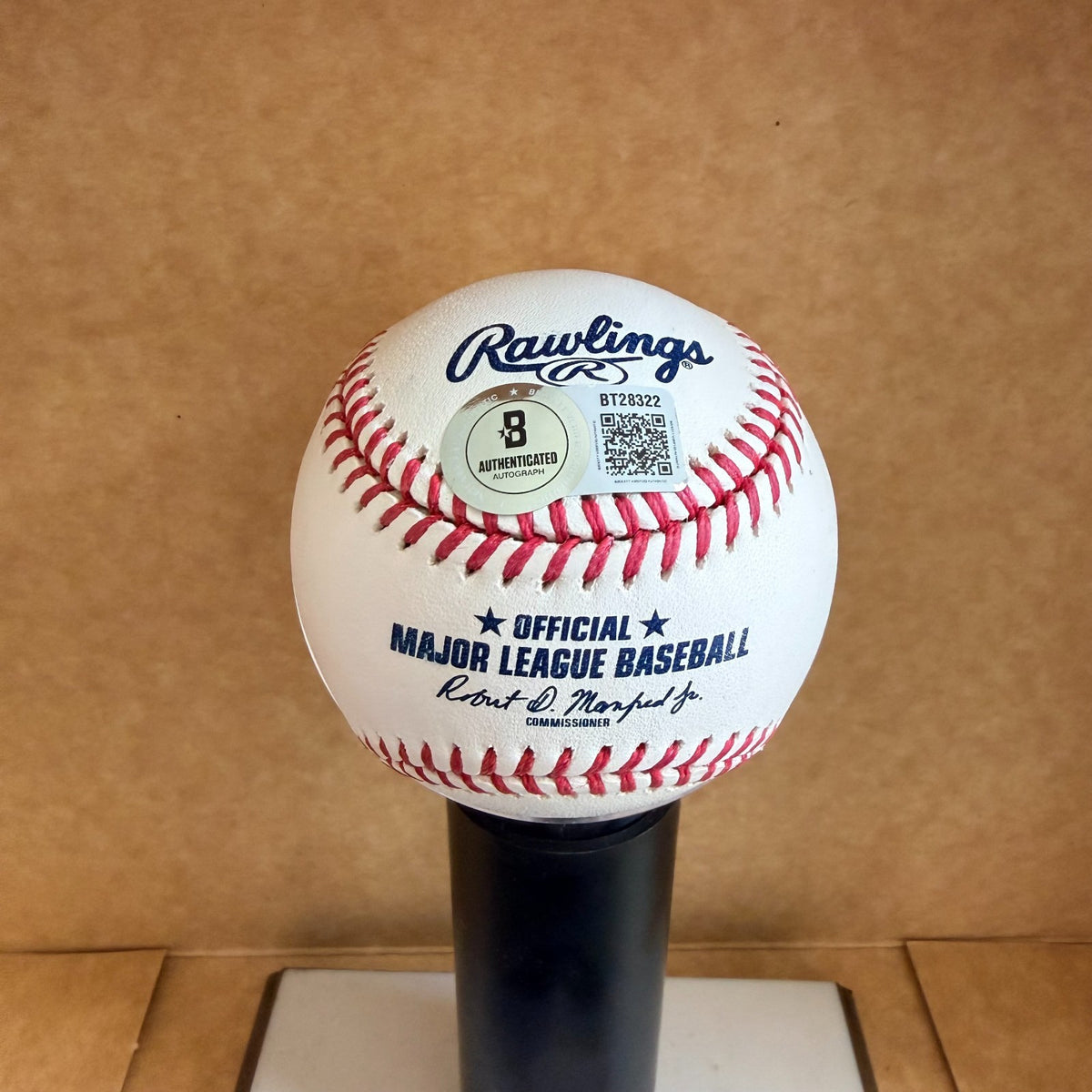 DYLAN CREWS WASHINGTON NATIONALS SIGNED AUTOGRAPHED M.L. BASEBALLL BECKETT AUTH