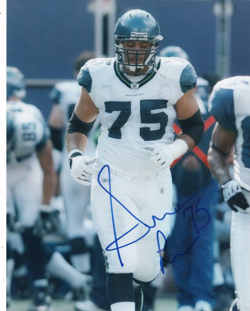 SEAN LOCKLEAR SEATTLE SEAHAWKS SIGNED AUTOGRAPHED 8X10 PHOTO W/ COA