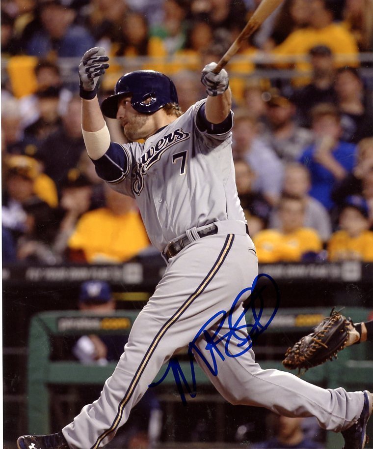 MARK REYNOLDS MILWAUKEE BREWERS SIGNED AUTOGRAPHED 8X10 PHOTO W/COA