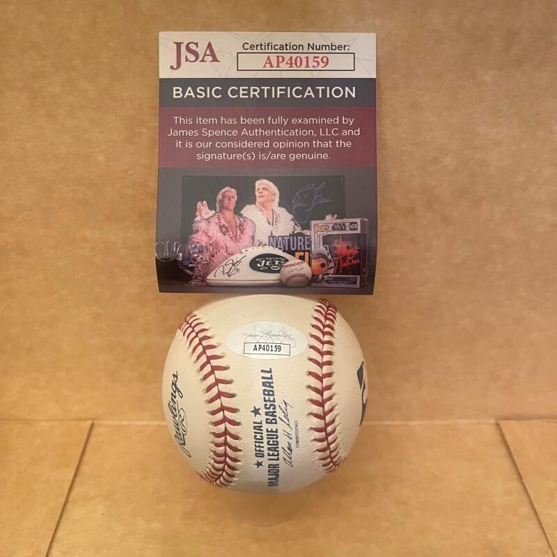 TOM SEAVER METS  SIGNED AUTOGRAPHED M.L. BASEBALL JSA AUTH