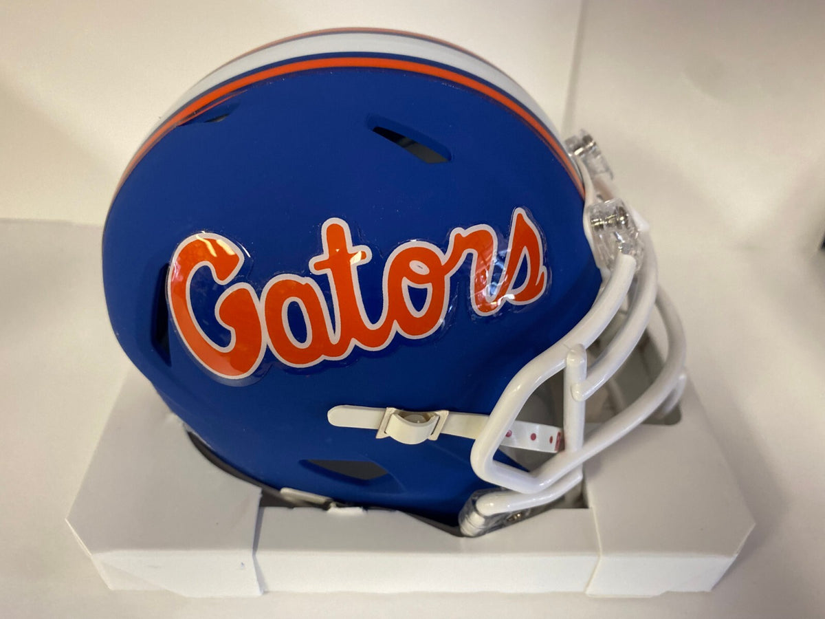 NCAA FOOTBALL FLORIDA GATORS TEAM LOGO MINI HELMET UNSIGNED