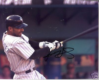 JOSE HERNANDEZ COLORADO ROCKIES SIGNED 8X10 PHOTO W/COA