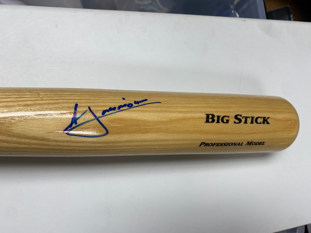 ANDRELTON SIMMONS BRAVES CUBS SIGNED AUTOGRAPHED RAWLINGS BLONDE BAT BECKETT