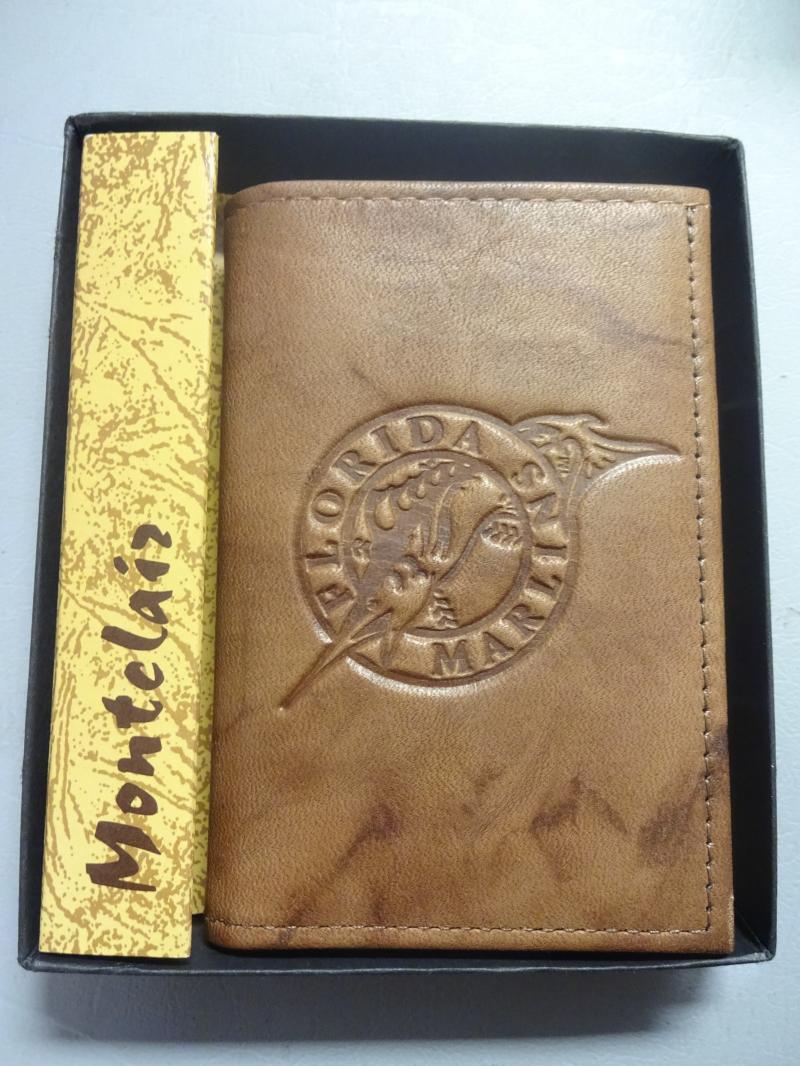 FLORIDA MARLINS LEATHER WALLET IN CASE 