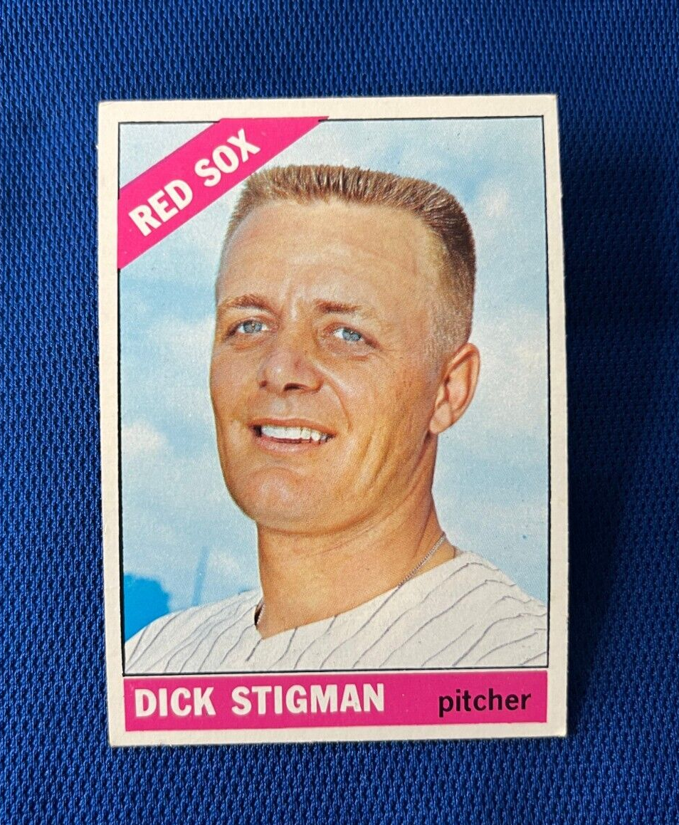 VINTAGE 1966 TOPPS DICK STIGMAN BOSTON RED SOX CARD #512 **