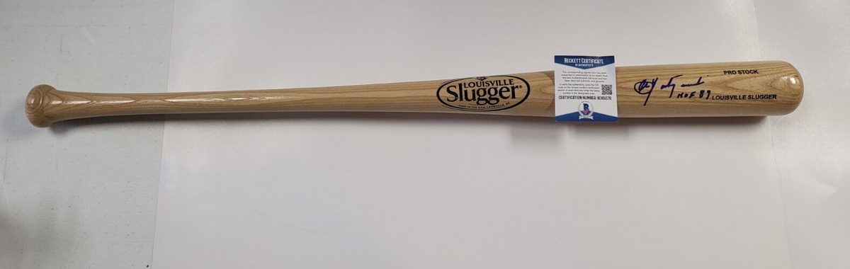 CARL YASTRZEMSKI HOF 89 SIGNED LOUISVILLE SLUGGER BAT BECKET BAS BC85077