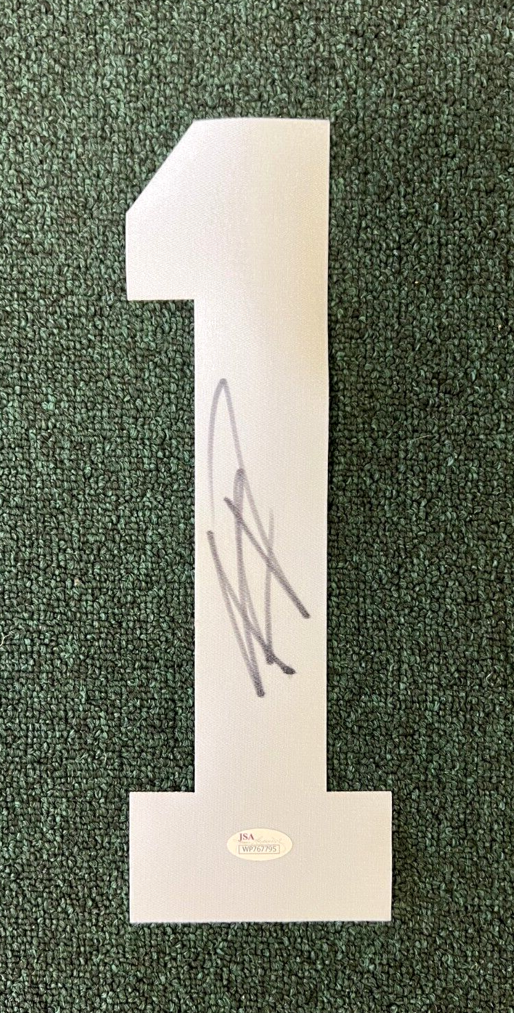 KENYAN DRAKE ALABAMA ROLL TIDE SIGNED AUTOGRAPHED #1 JERSEY NUMBER JSA AUTH *