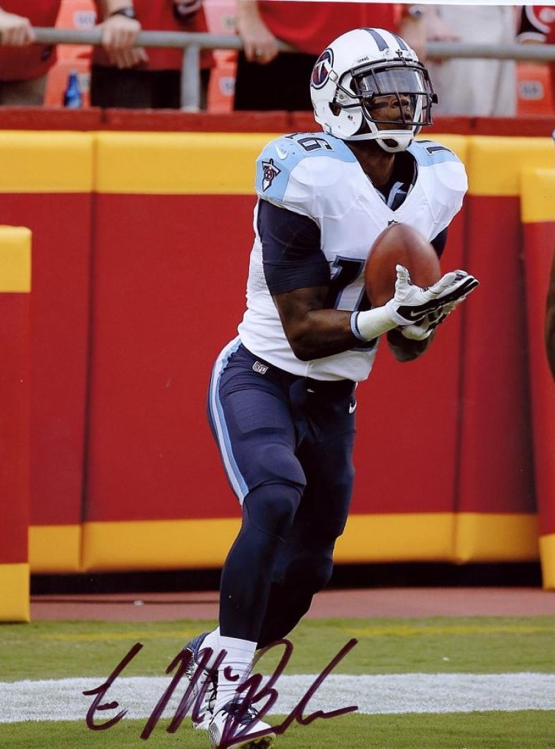 TRE MCBRIDE TENNESSEE TITANS SIGNED AUTOGRAPHED 8X10 PHOTO W/COA 