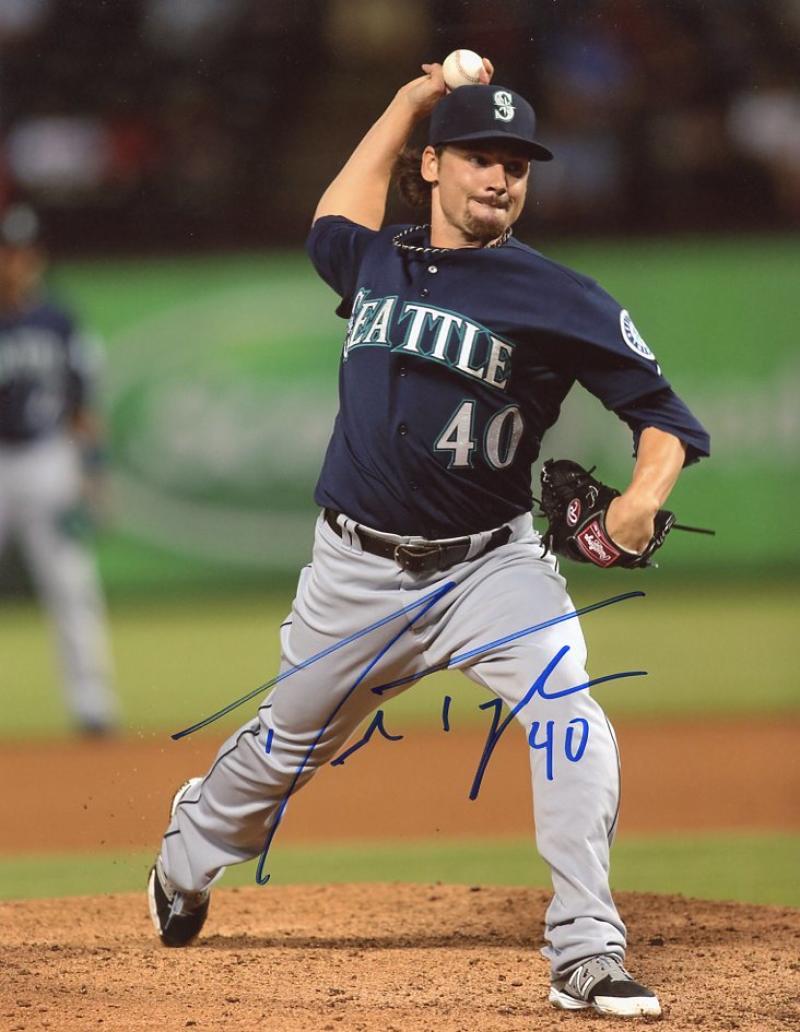 DANNY FARQUHAR SEATTLE MARINERS #40 SIGNED 8X10 PHOTO W/COA