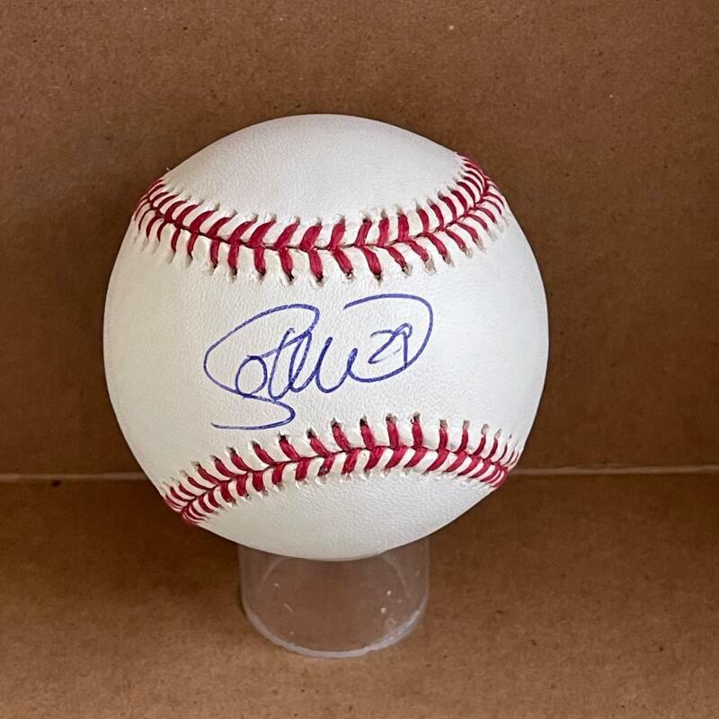 SHEA HILLENBRAND RED SOX/ANGELS SIGNED AUTOGRAPHED M.L. BASEBALL BECKETT Z51428