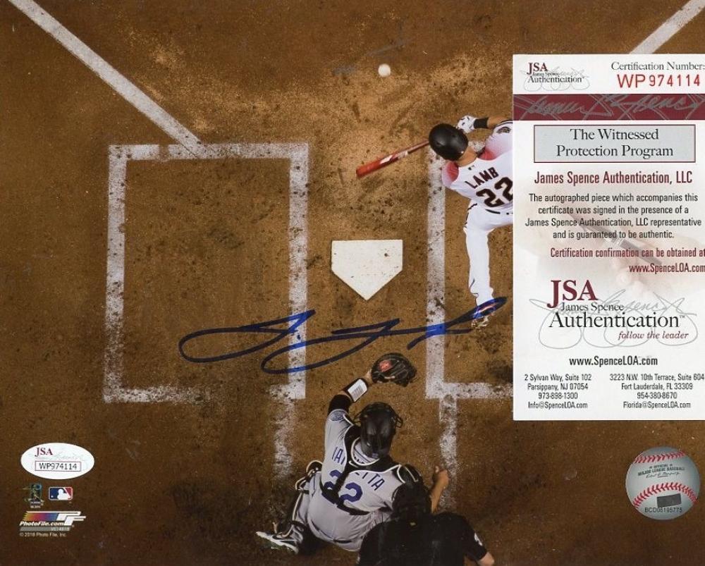 JAKE LAMB ARIZONA DIAMONDBACKS SIGNED AUTOGRAPHED 8X10 PHOTO JSA WP 974114