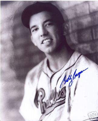 BOBBY BRAGAN PHILADELPHIA PHILLIES SIGNED 8X10 PHOTO