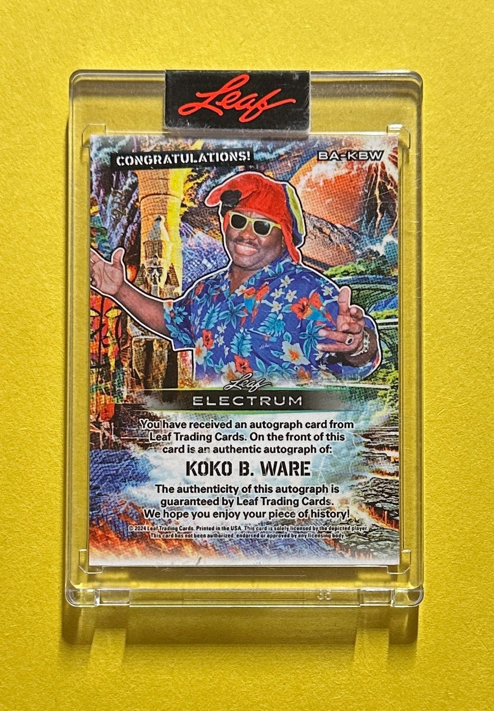 2024 LEAF ELECTRUM KOKO B. WARE AUTOGRAPH /2 #BA-KBW