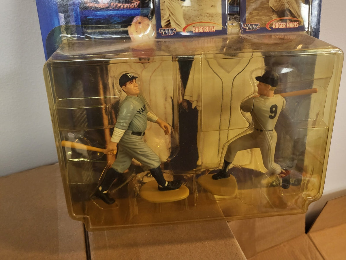 1998 STARTING LINEUP CLASSIC DOUBLES BABE RUTH ROGER MARIS FIGURES ORIGINAL BOX